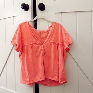 Anthropologie Hot Pink Top